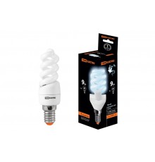 Лампа энергосберегающая КЛЛ  9Вт E14 840 cпираль FSТ2 32х99мм  SQ0323-0056  TDM