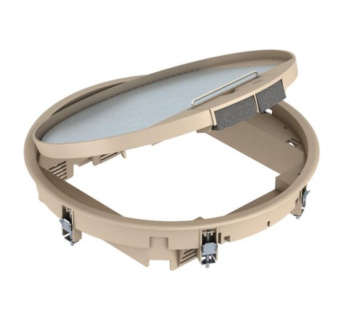 Лючок GESR9U (универсальный) 12xModul45 (для 3xUT4, полиамид, бежевый)  7405482  OBO Bettermann