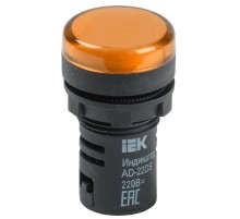 Лампа AD22DS(LED)матрица d22мм желтый 230В    BLS10-ADDS-230-K05  IEK