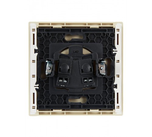 FORTE&PIANO Розетка без заземления, без шторок в/к 10А FP418 ваниль  FP-R10-10-K10  IEK