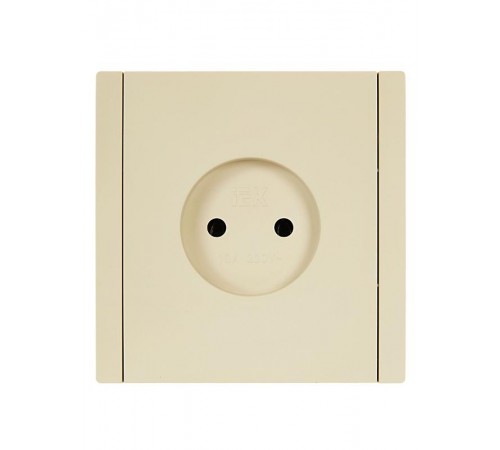 FORTE&PIANO Розетка без заземления, без шторок в/к 10А FP418 ваниль  FP-R10-10-K10  IEK