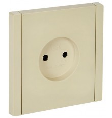 FORTE&PIANO Розетка без заземления, без шторок в/к 10А FP418 ваниль  FP-R10-10-K10  IEK
