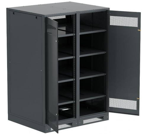 ITK LINEA B Шкаф (пустой) 1700х1200мм дверь двуст. мет. чер.  LB05-17H29-2M  ITK