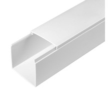 Кабель-канал белый 60х60 (24м/уп) 2-й замок в г/к   PR.056060  Промрукав