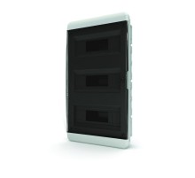 Бокс пластиковый встраиваемый BVK 40-36-1 36 мод. IP41, прозрачная черная дв. (540х300х108)  01-02-061  tekfor - (замена - TF5-KP12-V-36-41-K01-K03)