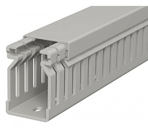 Распределительный кабельный канал LK4 40x25x2000 мм (ПВХ,серый) (LK4 40025)  6178010  OBO Bettermann