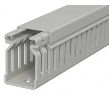 Распределительный кабельный канал LK4 40x25x2000 мм (ПВХ,серый) (LK4 40025)  6178010  OBO Bettermann