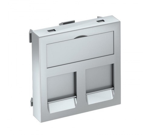 Корпус компьютерной розетки Modul45 тип B (прямой) 45x45 мм (серебристый) (DTG-2B AL1)  6119212  OBO Bettermann