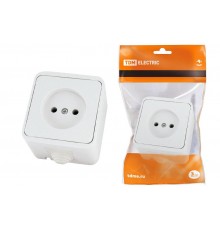 Розетка 2П OУ IP44 10А белая "Орель"   SQ1802-0004  TDM