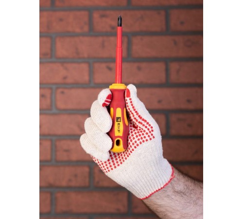 Перчатки рабочие ТОЧКА с ПВХ-покрытием (10 класс, 9 разм) EKF Master  pe10ct-9-mas  EKF