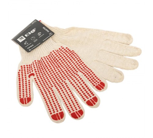 Перчатки рабочие ТОЧКА с ПВХ-покрытием (10 класс, 9 разм) EKF Master  pe10ct-9-mas  EKF