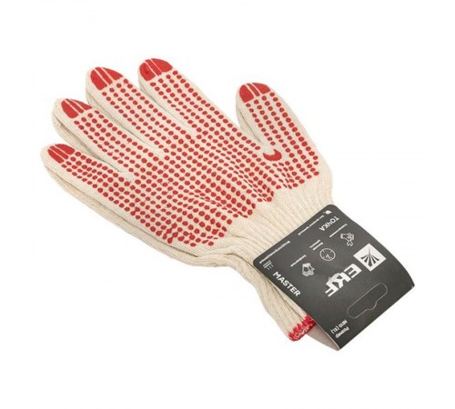 Перчатки рабочие ТОЧКА с ПВХ-покрытием (10 класс, 9 разм) EKF Master  pe10ct-9-mas  EKF