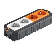 Коробка монтажная укомплектованная UT4 GST18i (2+2 розетки)  7404676  OBO Bettermann