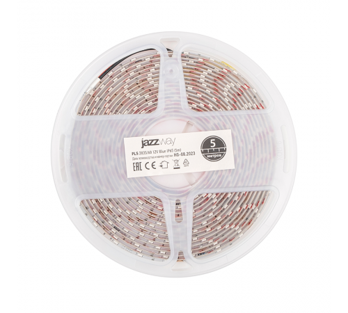 Лента светодиодная LED PLS 2835/60 6Вт 12В синий IP65 5м  2858979  Jazzway