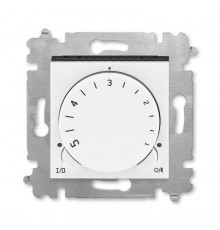 ABB Levit Белый / дымчатый чёрный Терморегулятор с поворотной ручкой 16А  3292H-A00003 62W  2CHH920003A6062  ABB