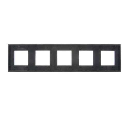 SKANDY Рамка 5-местная SK-F25G стекло графит   SK-M52-G-K53  IEK