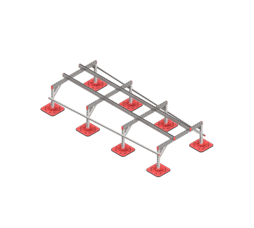 Опорная конструкция для установки оборудования TECHNORAPTOR FOOT 1200х3000 тип 3  KM-TR-F-SSEI-1200-3000-3  КМ - профиль