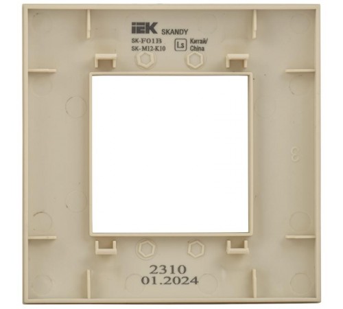 SKANDY Рамка 1-местная SK-F01B бежевый  SK-M12-K10  IEK