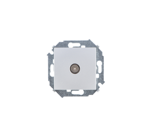 Simon 15 Алюминий Розетка TV одиночная, винт. зажим  1591475-033  Simon