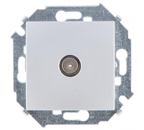Simon 15 Алюминий Розетка TV одиночная, винт. зажим  1591475-033  Simon