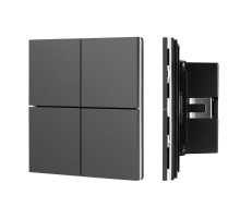 INTELLIGENT ARLIGHT Кнопочная панель KNX-304-23-IN Black (BUS, Frameless) (IARL, IP20 Металл, 2 года)  039663  Arlight