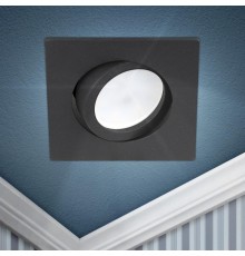 Светильник встраиваемый алюминиевый KL87 BK MR16/GU5.3 черный  Б0054353  ЭРА