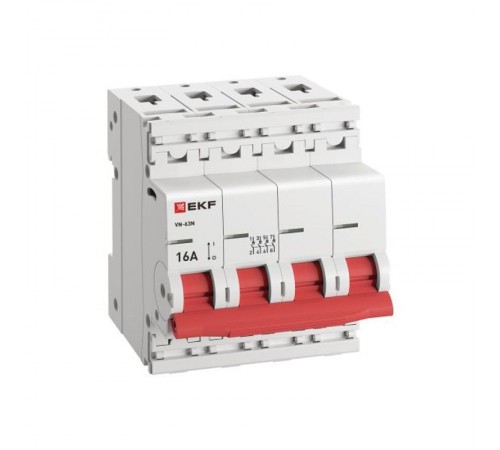 Выключатель нагрузки 4P 16А ВН-63N PROxima S63416  EKF