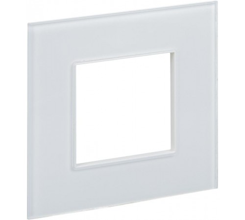 SKANDY Рамка 1-местная SK-F21W стекло арктический белый   SK-M12-G-K01  IEK