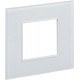SKANDY Рамка 1-местная SK-F21W стекло арктический белый   SK-M12-G-K01  IEK