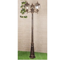 Светильник садово-парковый GLYF-8024F/3 Andromeda F/3 черное золото  a028000  Elektrostandard