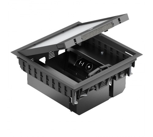 Лючок GES9-3B U (универсальный) 12xModul45 (для 3xUT4, PC/ABS, черный)  7405093  OBO Bettermann