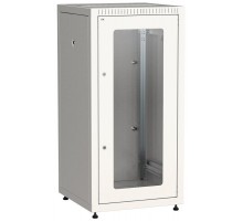 Шкаф LINEA E 24U 600х600мм двери 2шт стек. и метал. сер.  LE35-24U66-GM  ITK