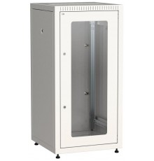 Шкаф LINEA E 24U 600х600мм двери 2шт стек. и метал. сер.  LE35-24U66-GM  ITK