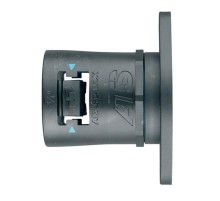 Фланец AT16/FL/A/BLB, прямой поворотный, полиамид 66/эластомер, черный/голубой, d16, 10 шт. в пачке  7TCA296170R0091  ABB