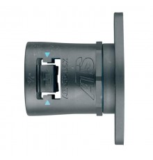 Фланец AT16/FL/A/BLB, прямой поворотный, полиамид 66/эластомер, черный/голубой, d16, 10 шт. в пачке  7TCA296170R0091  ABB