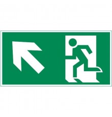 Пиктограмма (Наклейка)"ФИГУРА / СТРЕЛКА ВЛЕВО ВВЕРХ" 300х150мм для  IP65 Giant/Vision/IP65 Basic  V5-EM03-60.003.017  VARTON