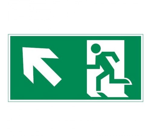 Пиктограмма (Наклейка)"ФИГУРА / СТРЕЛКА ВЛЕВО ВВЕРХ" 300х150мм для  IP65 Giant/Vision/IP65 Basic  V5-EM03-60.003.017  VARTON