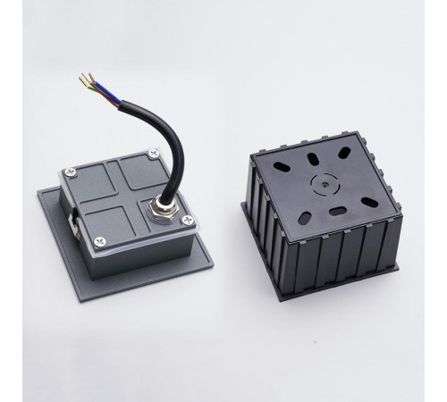 Светильник светодиодный встраиваемый тротуарный LN013 3W 4000K, IP65, серый  41175  Feron