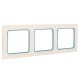 Стокгольм Рамка 3-местная белая с линией цвета синий EKF PROxima  EAM-G-304-30  EKF