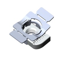 Гайка канальная М10 с пластиковым держателем, толщ. 8,0 мм, гальван. цинк, 868156  ГКД-М10-8,0-ЭЦ   Ostec