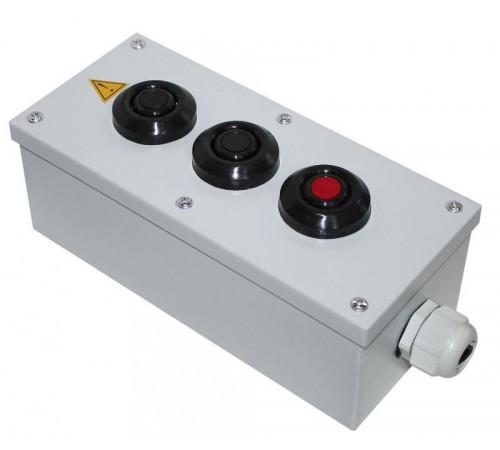 ПКУ-15-21.131-40У2 (2*ВК30-10-11110-40(1з+1р) черная + 1*ВК30-10-11110-40(1з+1р) красная + PG-19), пост управления  (ЭТ)  ET518965  Электротехник