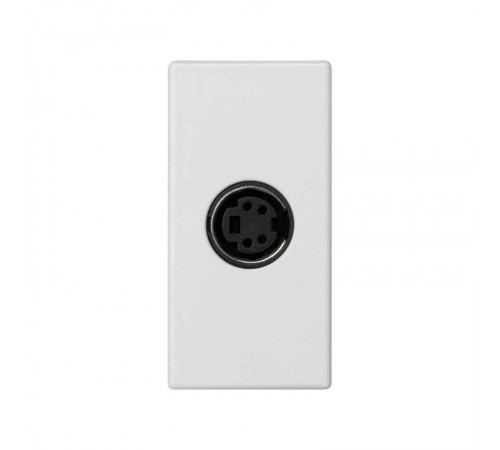 Розетка узкая S-video белого цвета K45 Connect  K103B-9  Simon