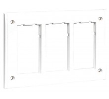 Simon Connect Рамка на 3 S-модуля к монт.коробке SBM250, Сима Про, белый  SBM302-9  Simon