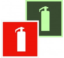 Знак F 04 "Огнетушитель" 200х200 мм  an-f-04-f  EKF