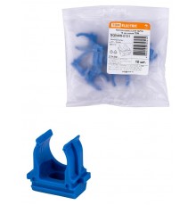 Крепеж-клипса для трубы ПНД 16 мм (10 шт.) синяя  SQ0405-0131  TDM