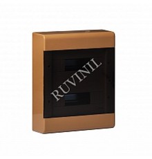 Щиток тусо о/п на 24 мод. с двер. 370х302х95мм (коричневый)  68324К  Рувинил