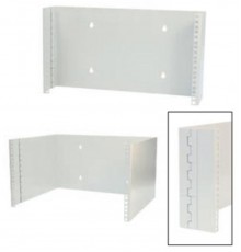 Кронштейн настенный WZ-2522-08-01-011 серии RNO для 19" оборудования,в.- 3U,г.- 110мм,раскладывающийся,сер. (RAL 7035) (2522-8-2-1)  19376  Zpas