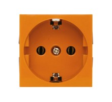 Розетка с з/к, без шторок (оранжевый) LK45  851312  Ecoplast