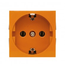 Розетка с з/к, без шторок (оранжевый) LK45  851312  Ecoplast