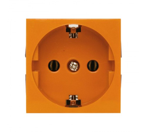 Розетка с з/к, без шторок (оранжевый) LK45  851312  Ecoplast